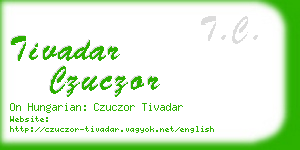 tivadar czuczor business card